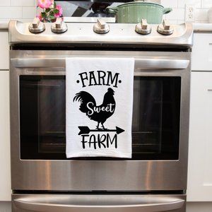 Farmhouse Kitchen Tea Towels Handmade Decorative House Warming Gifts Home